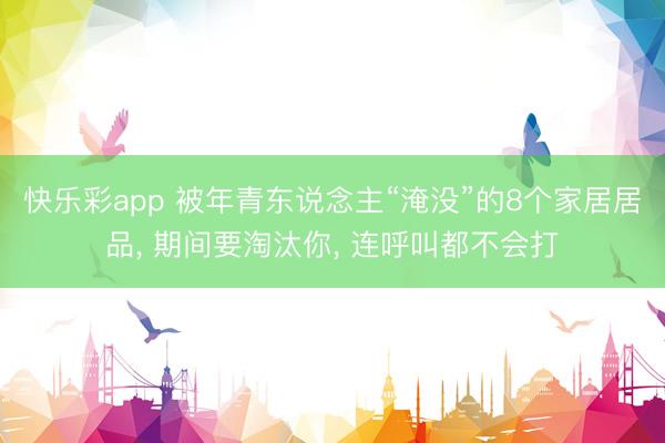 快乐彩app 被年青东说念主“淹没”的8个家居居品, 期间要淘汰你, 连呼叫都不会打